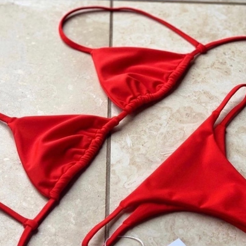 SEXY HOT Classic Cheeky Cherry Red Bikini